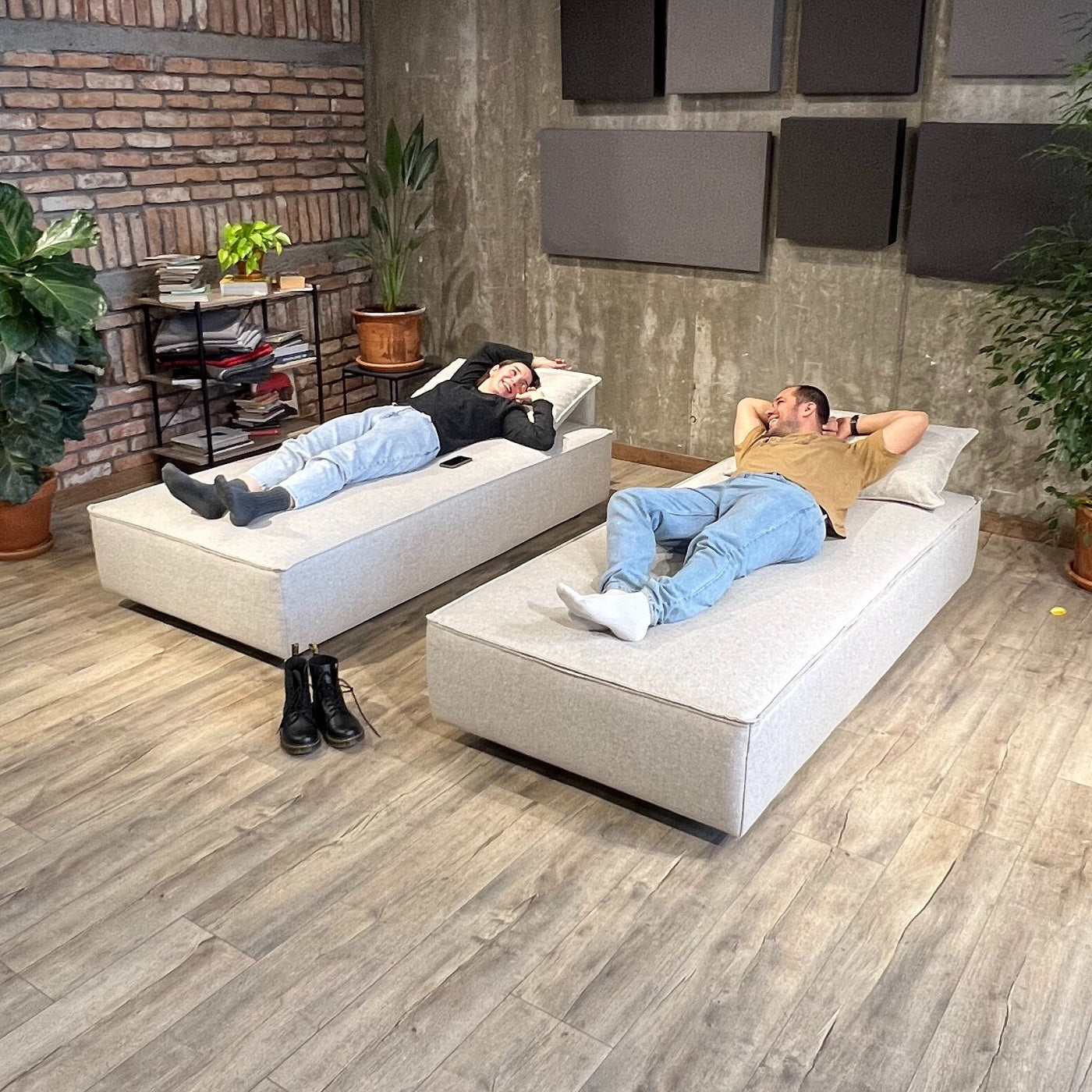 Outlet - Modulares Sofa Louis L mit Schlaffunktion