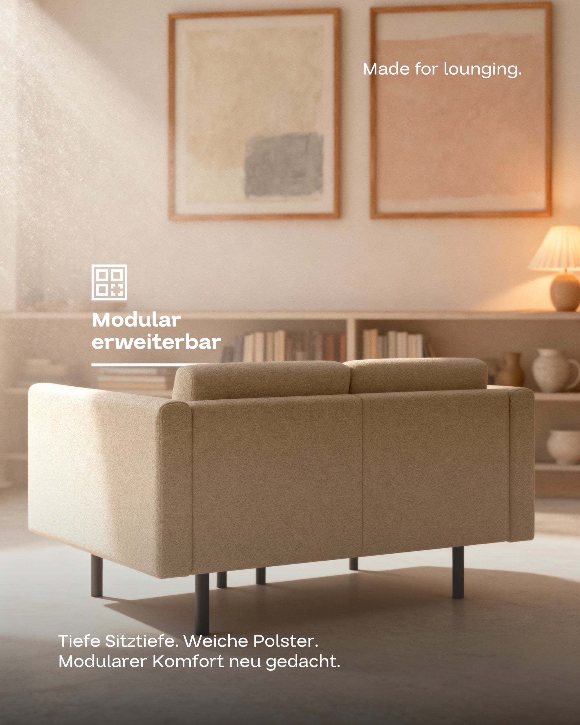 Stoffbezug - Modulares Sofa Aera 2-Sitzer