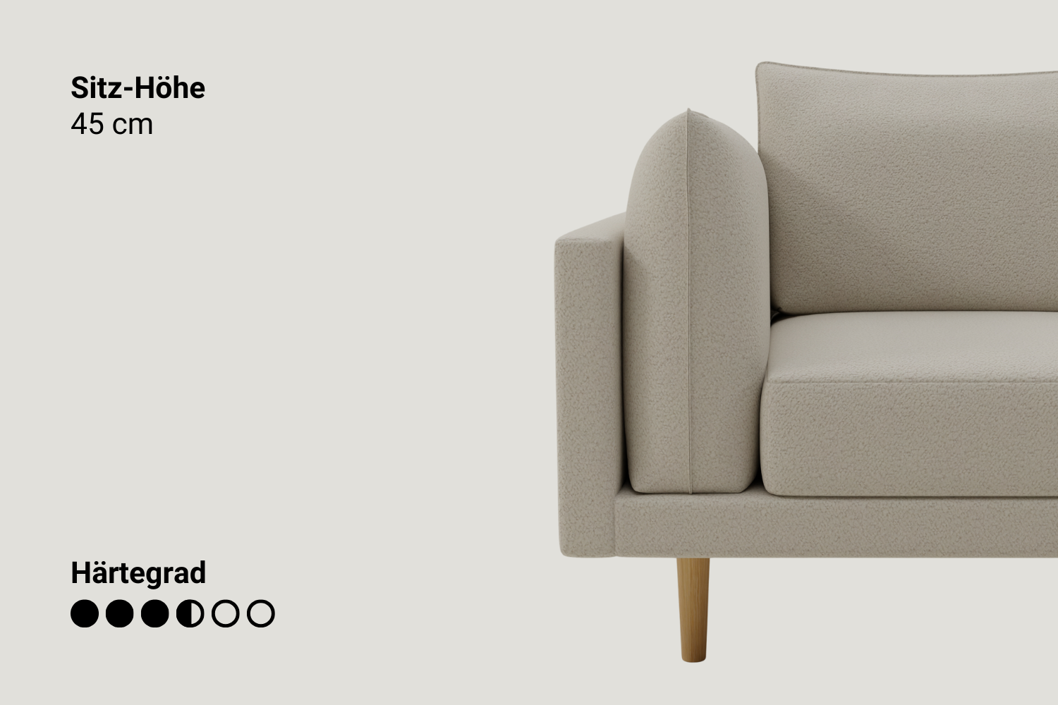 Stoffbezug - Modulares Sofa Donna U-Form