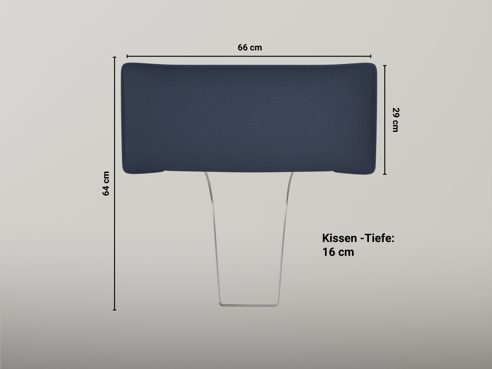 Headrest without seam
