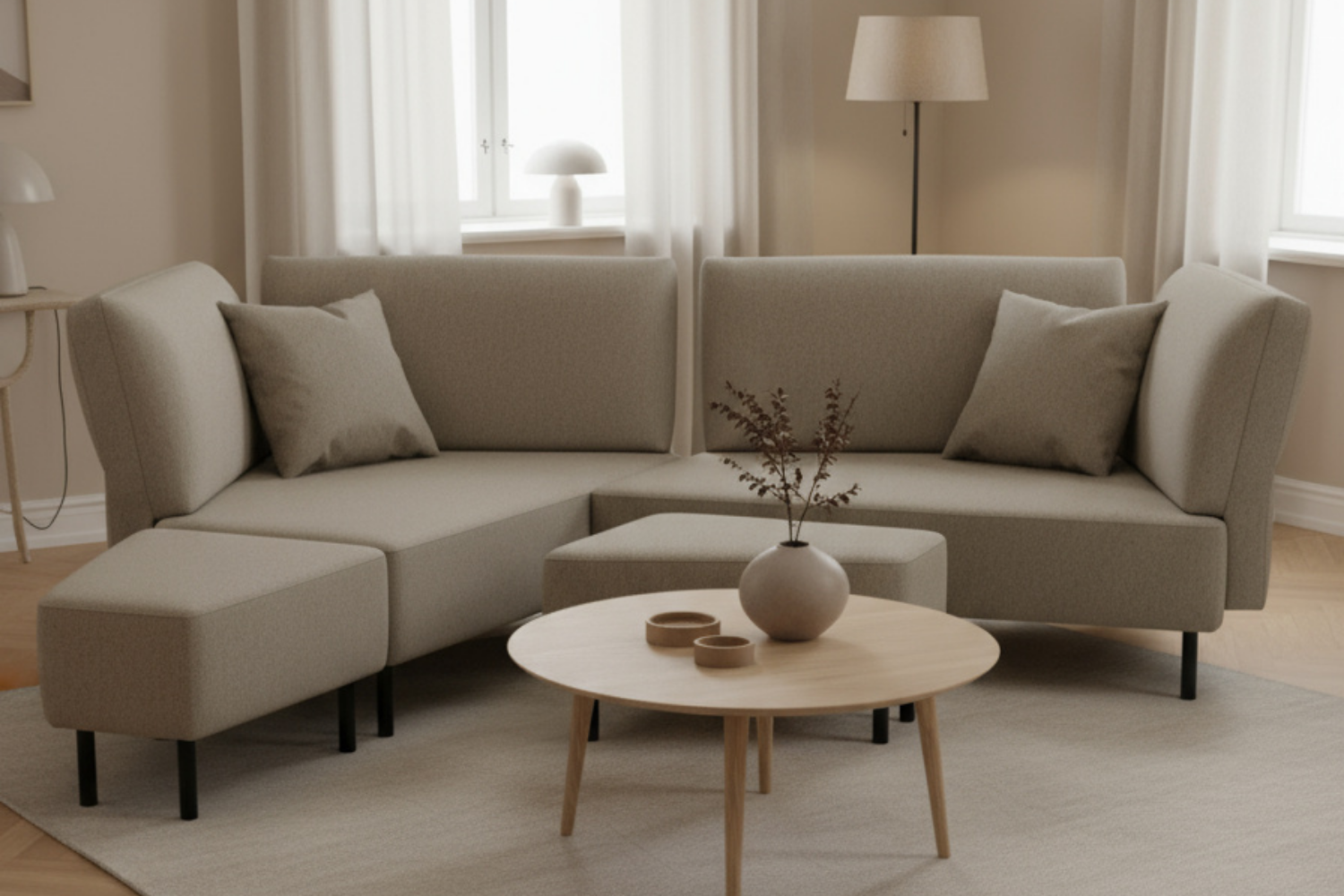 Outlet - Modular sofa Mike with sleeping function