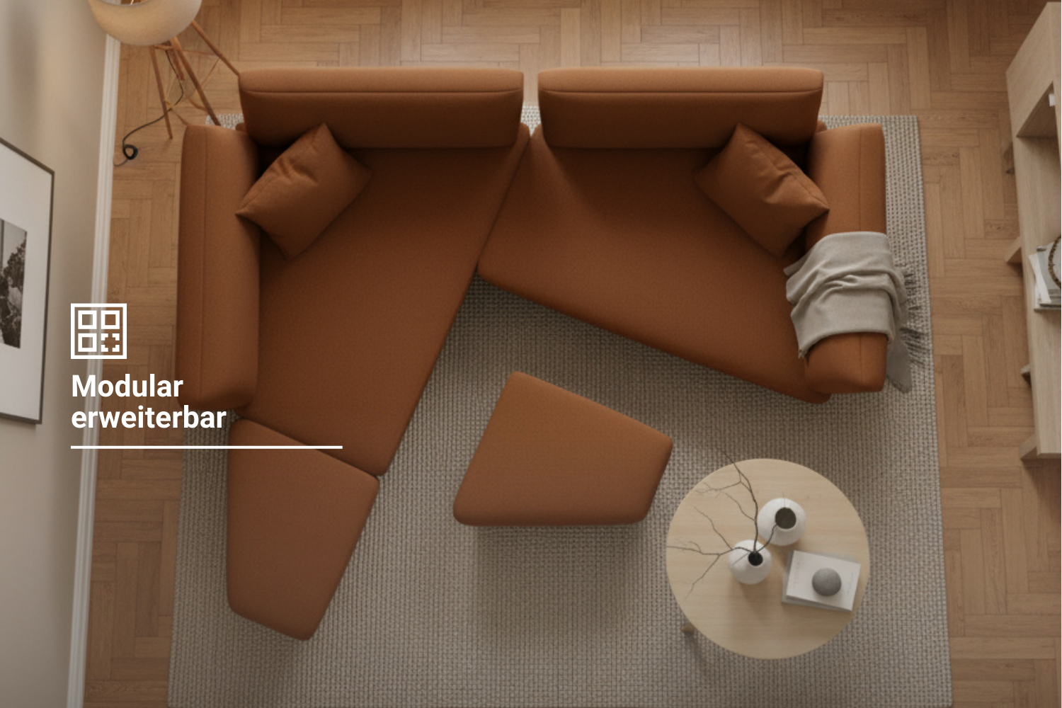 Outlet - Modular sofa Mike with sleeping function