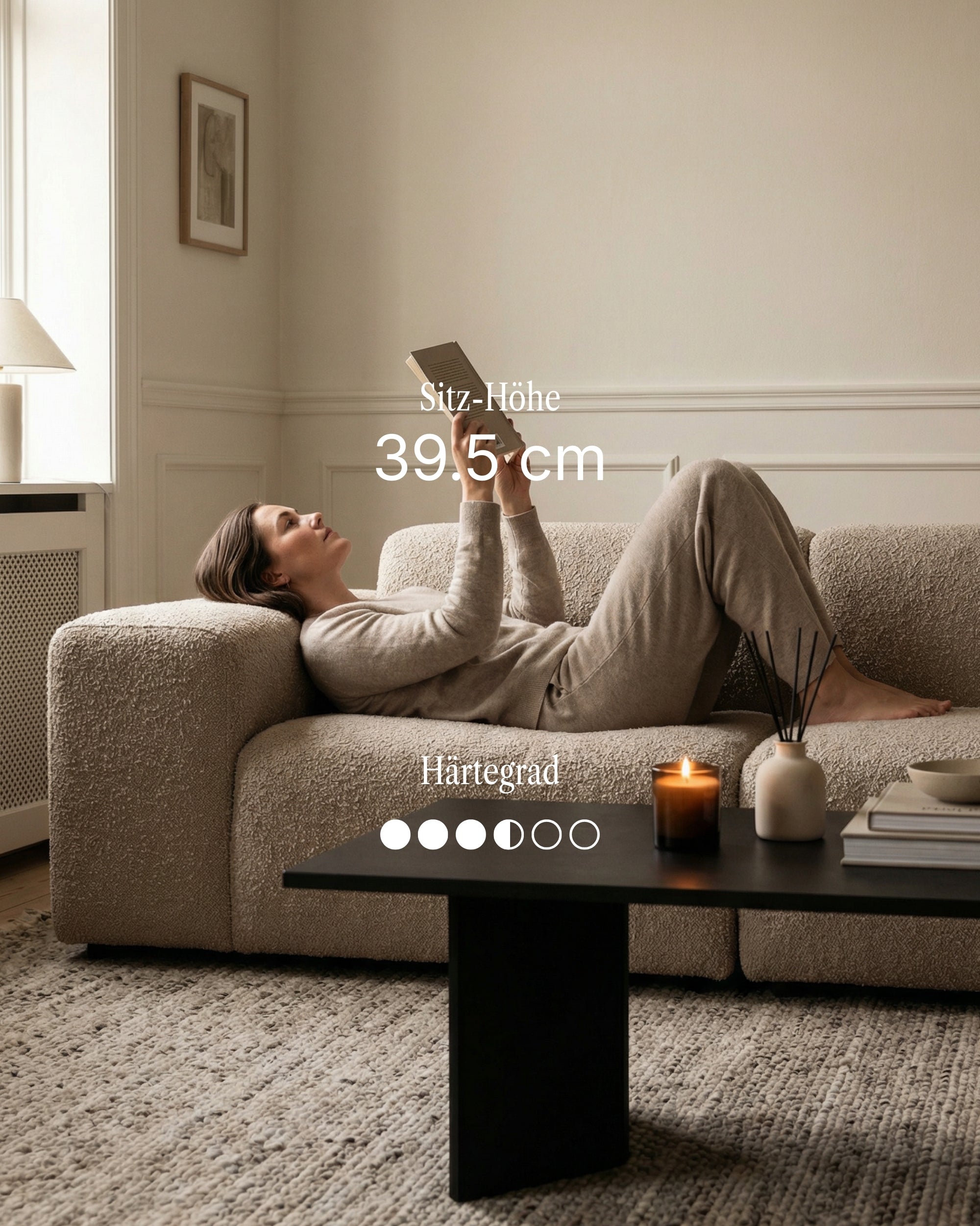 Modular sofa Nina U-shape / living room suite with sleeping function