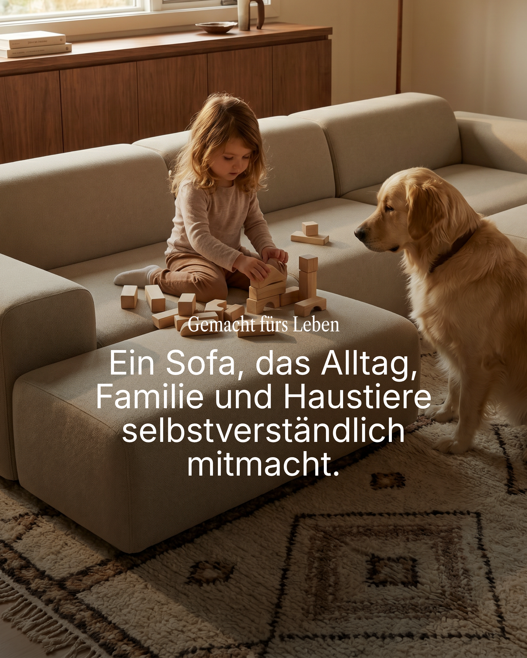 Modular sofa Nina U-shape / living room suite with sleeping function