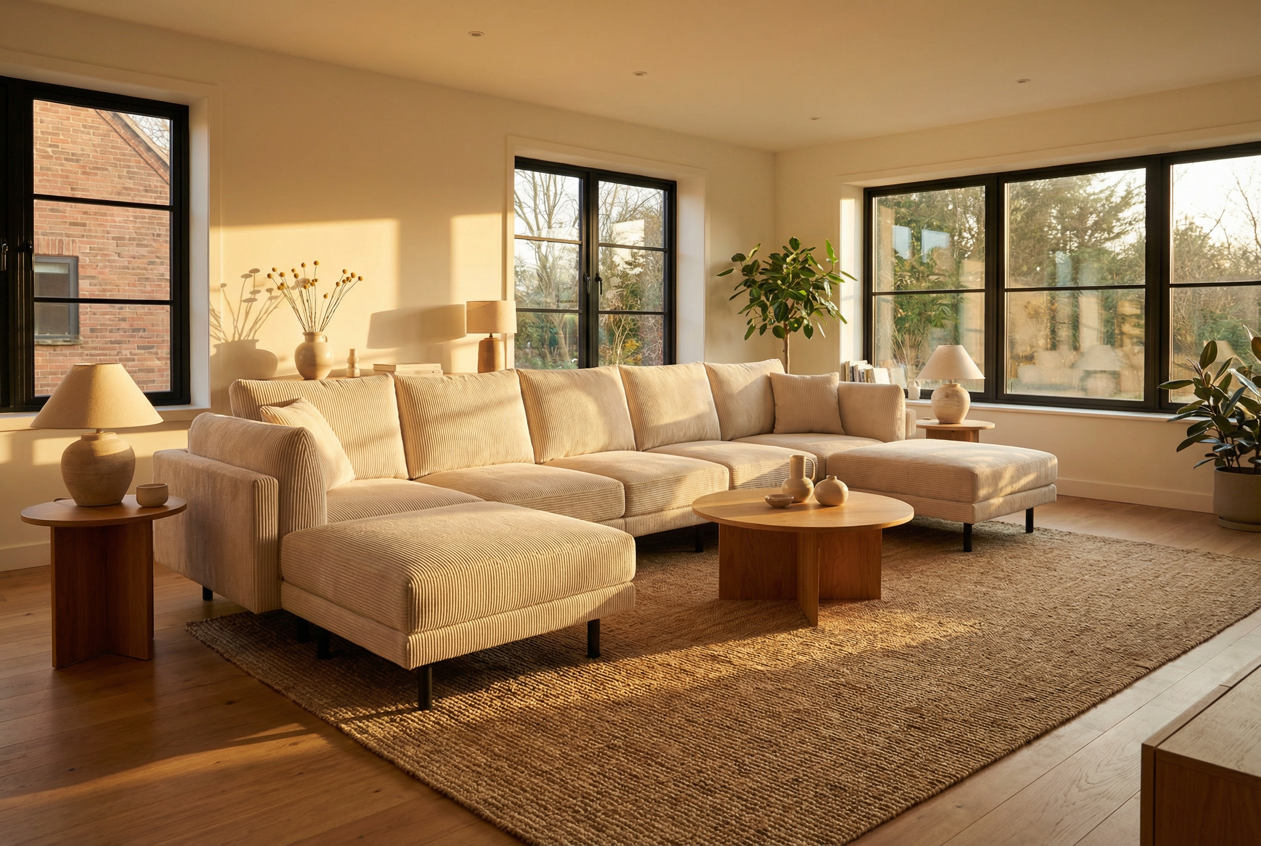 Modular sofa Donna U-shape with sleeping function