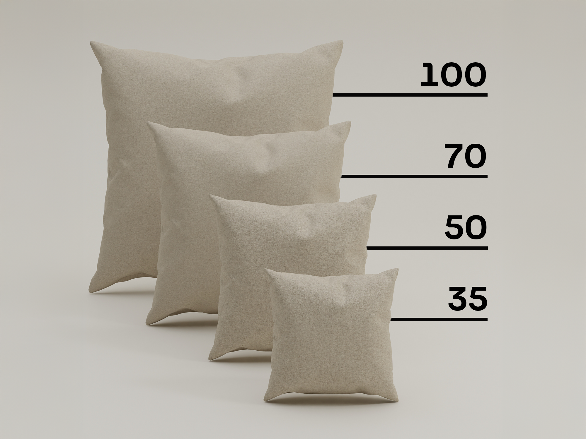Linea decorative cushions