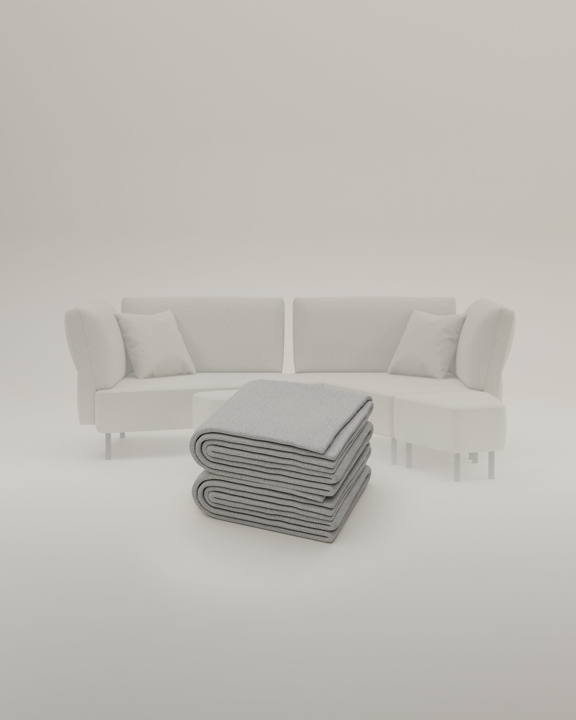 Stoffbezug Fuego Cappuccino - Modulares Sofa Mike - Individuell Joanna