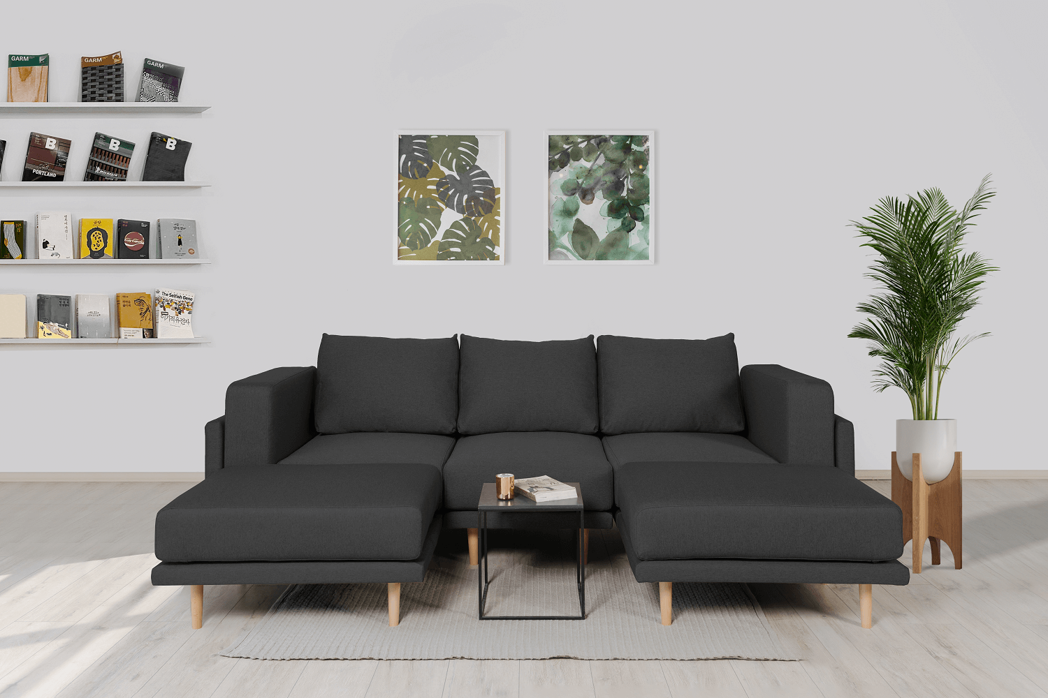 Bilder im Wohnzimmer: so hängst du sie richtig auf und findest die passende Höhe