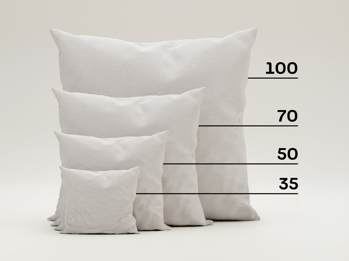 Corduroy decorative cushion 