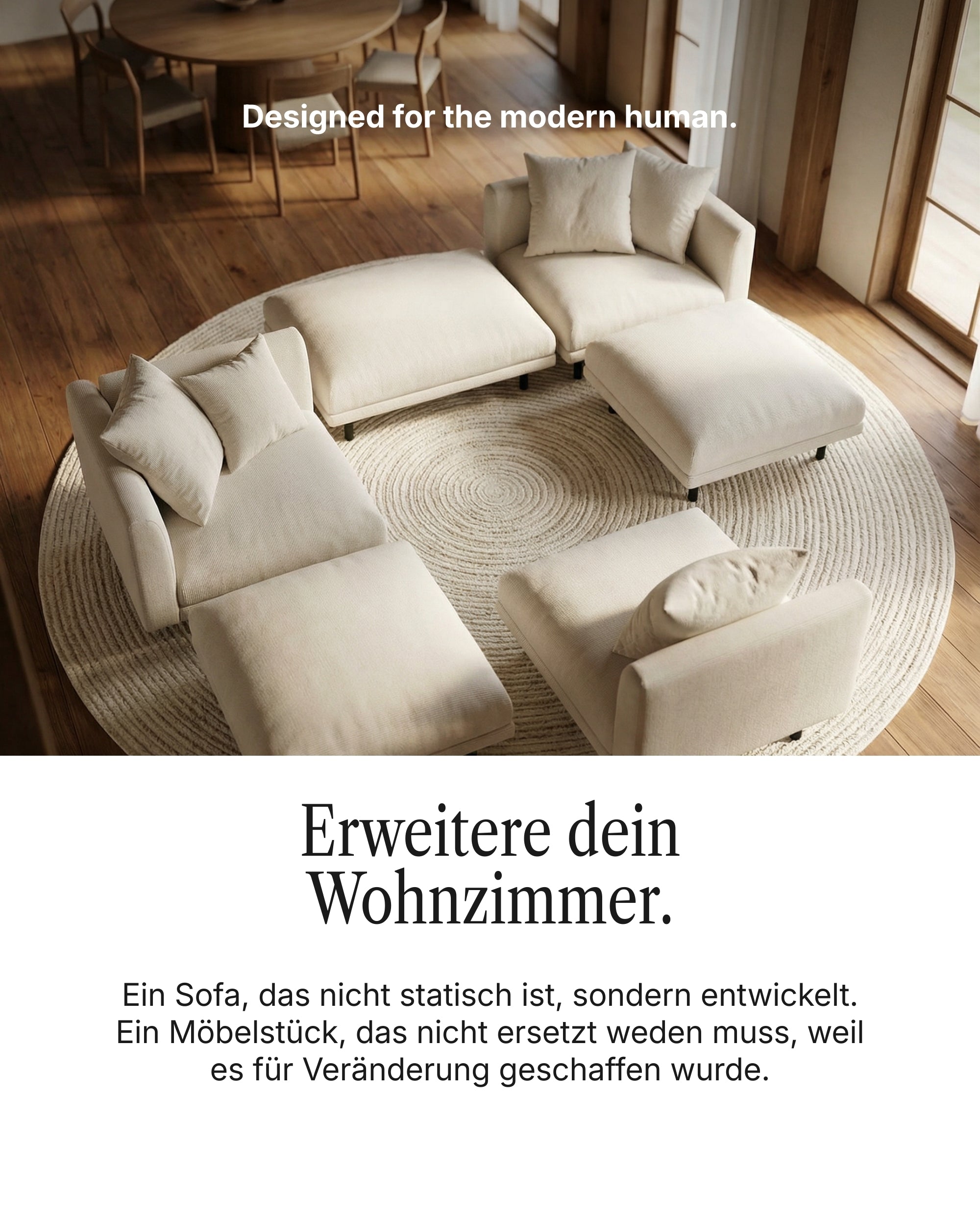 Modular sofa Aera corner sofa XL with sleeping function