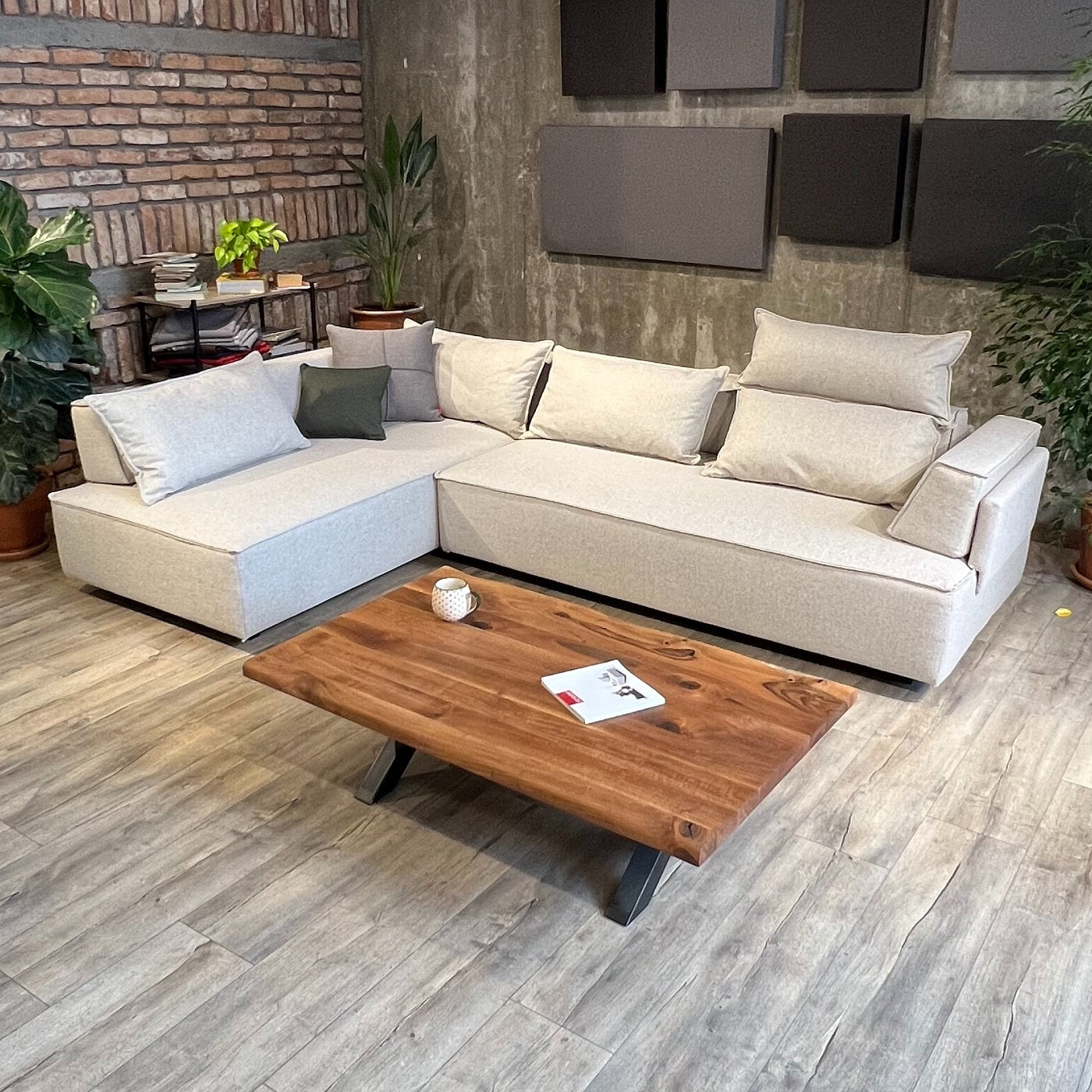 Outlet - Modulares Sofa Louis L mit Schlaffunktion