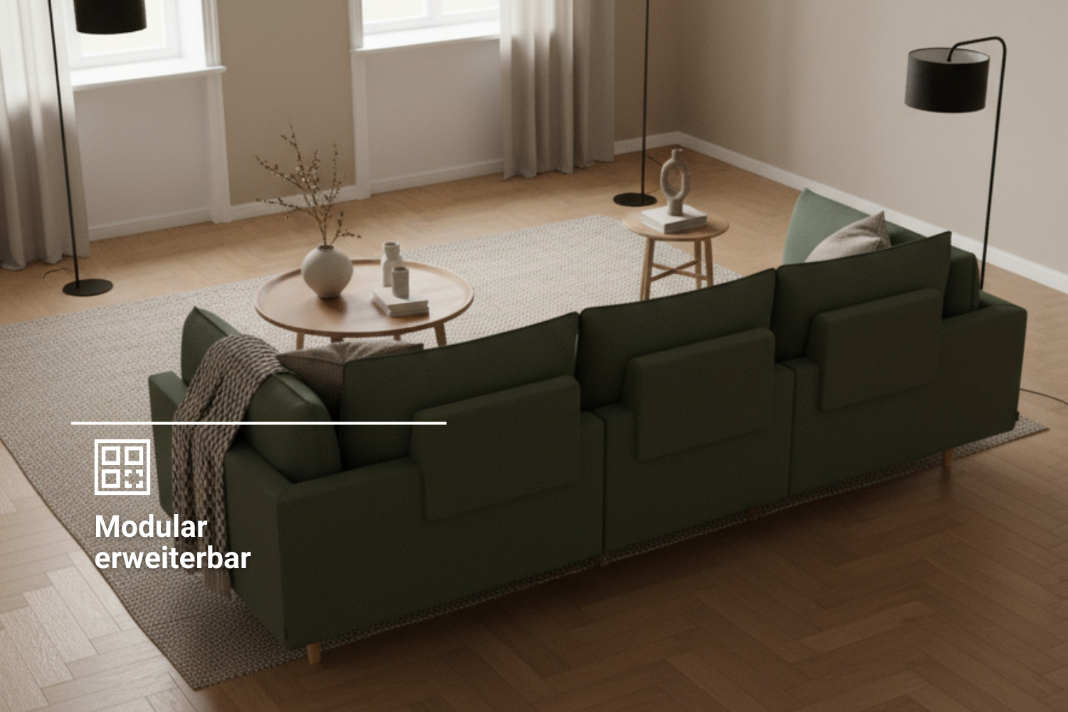 Fabric cover - Modular sofa Donna 3-seater