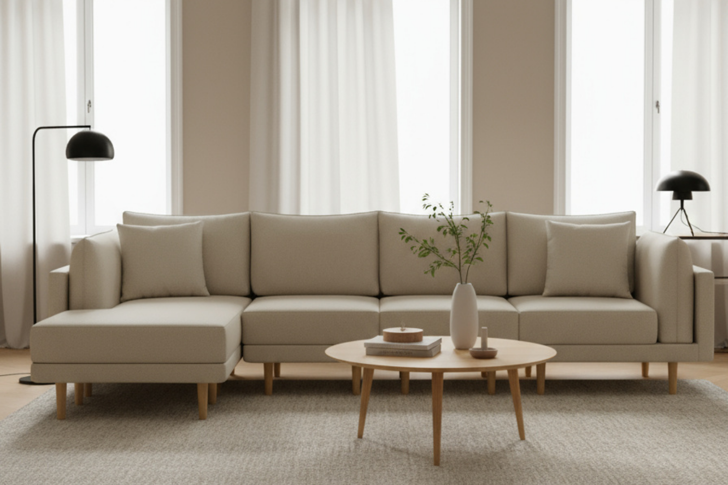 Stoffbezug - Modulares Sofa Donna Ecksofa XL
