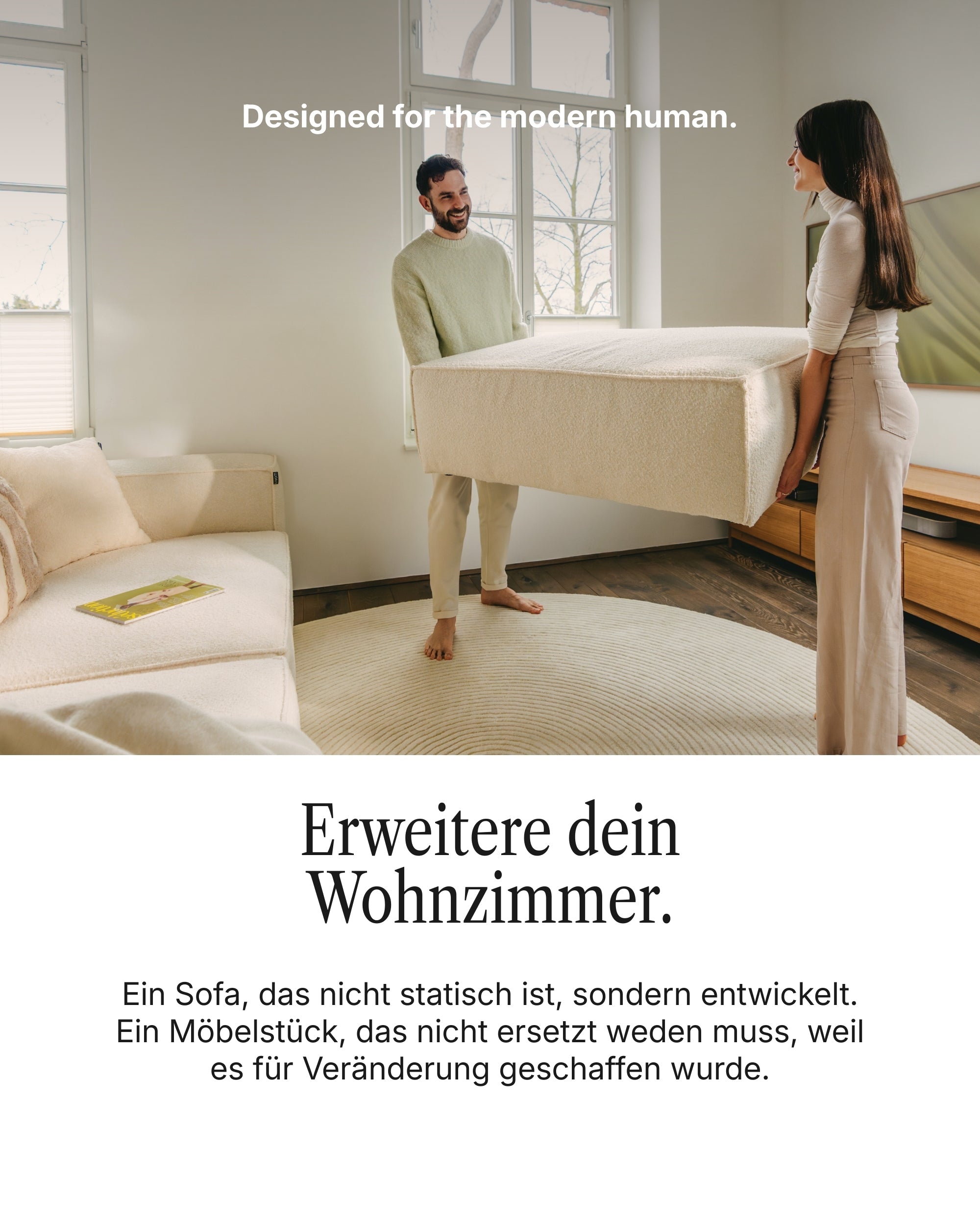 Modulares Sofa Ecksofa Harvey XL mit Schlaffunktion