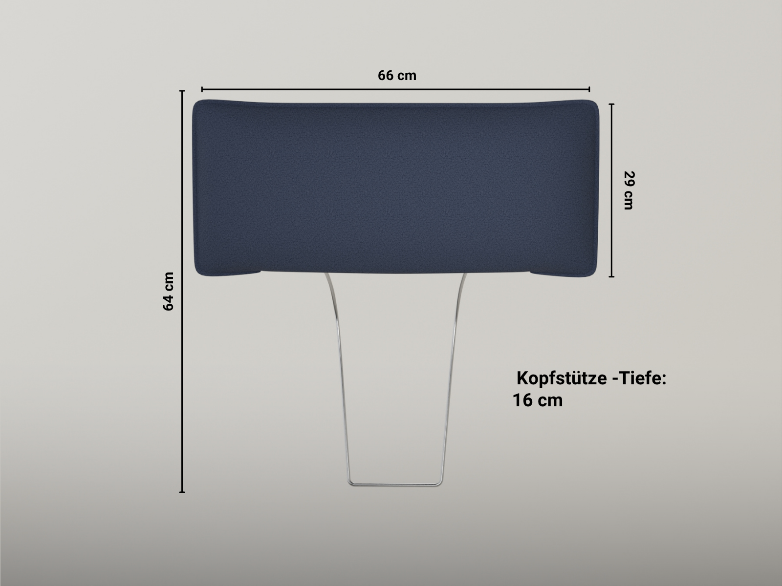Fabric cover - headrest without seam