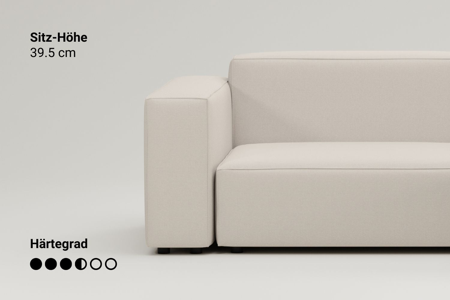 Modulares Ecksofa  Harvey 4-Sitzer mit Schlaffunktion
