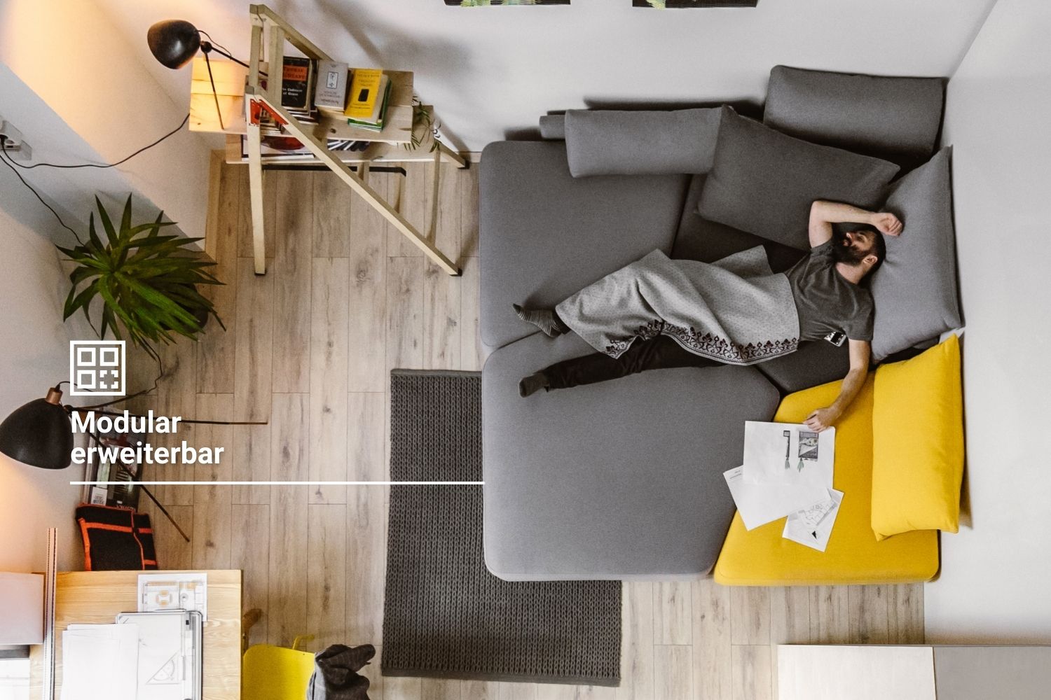 Outlet - Katrina modular sofa with sleeping function