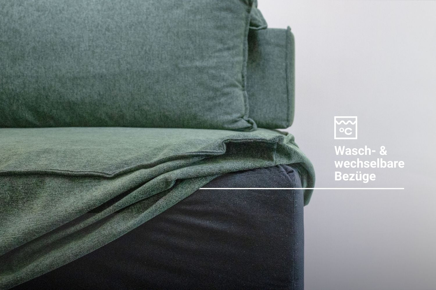Outlet - Modular sofa Louis with stool and sleeping function