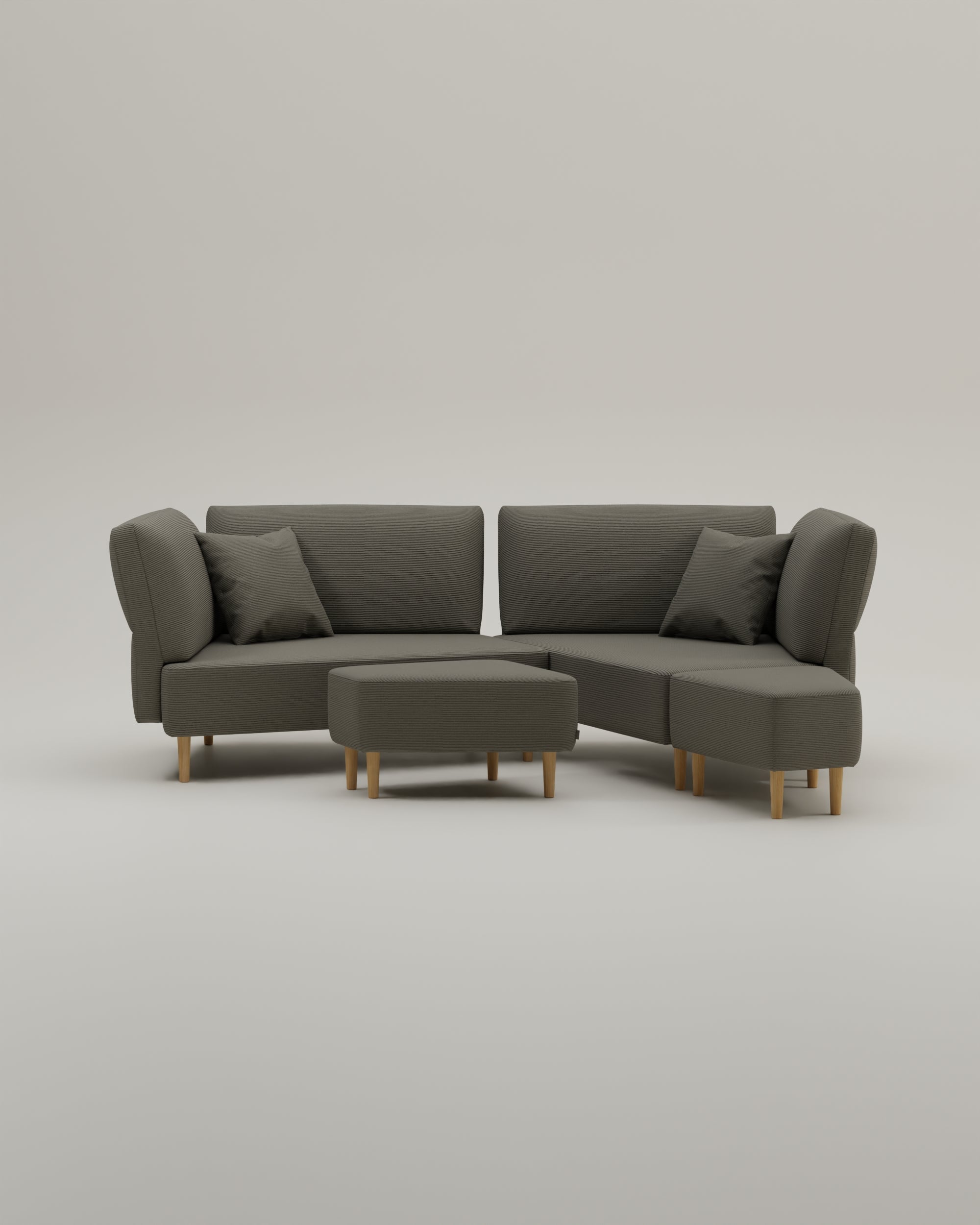 Modular sofa Mike with sleeping function 
