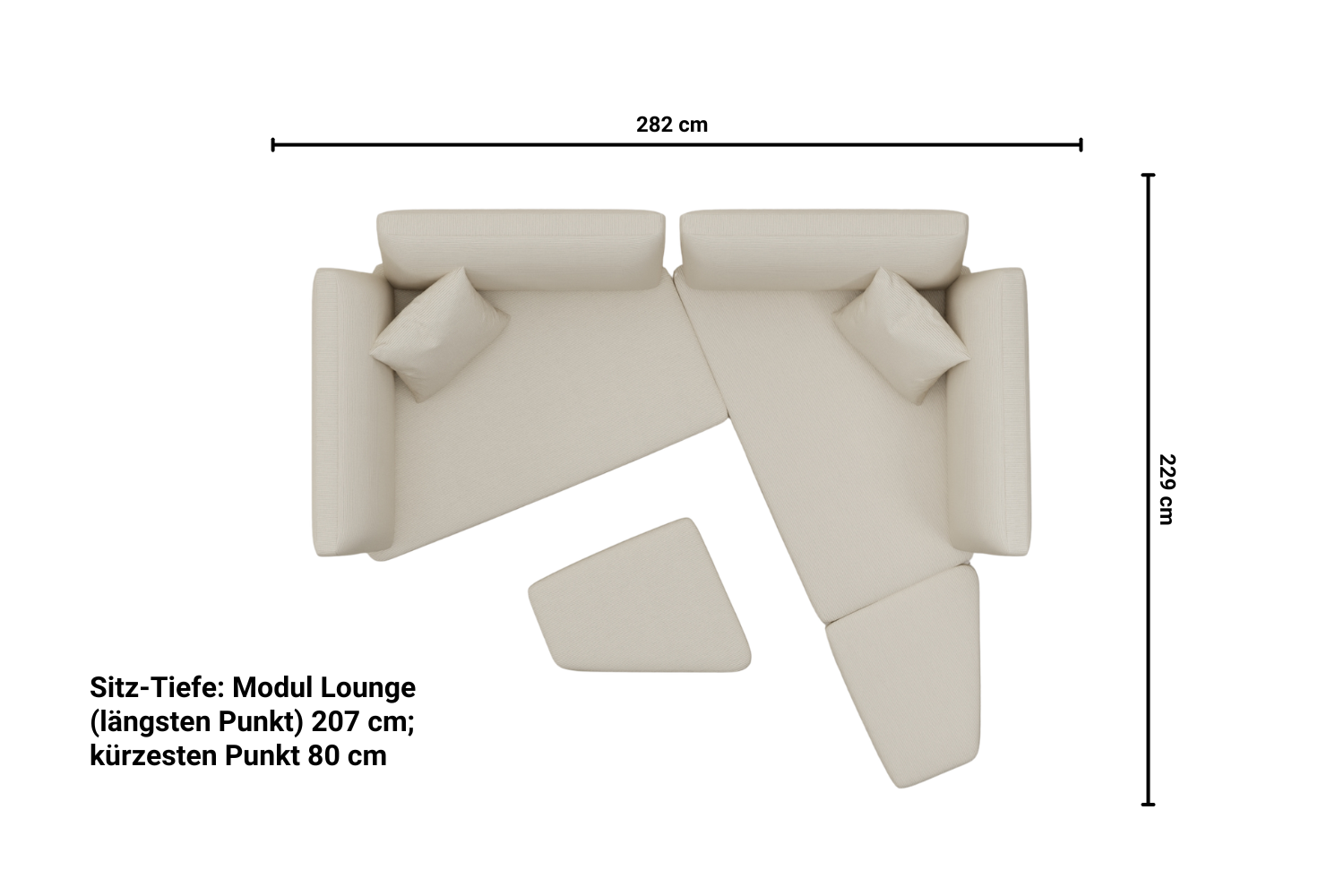 Outlet - Modular sofa Mike with sleeping function