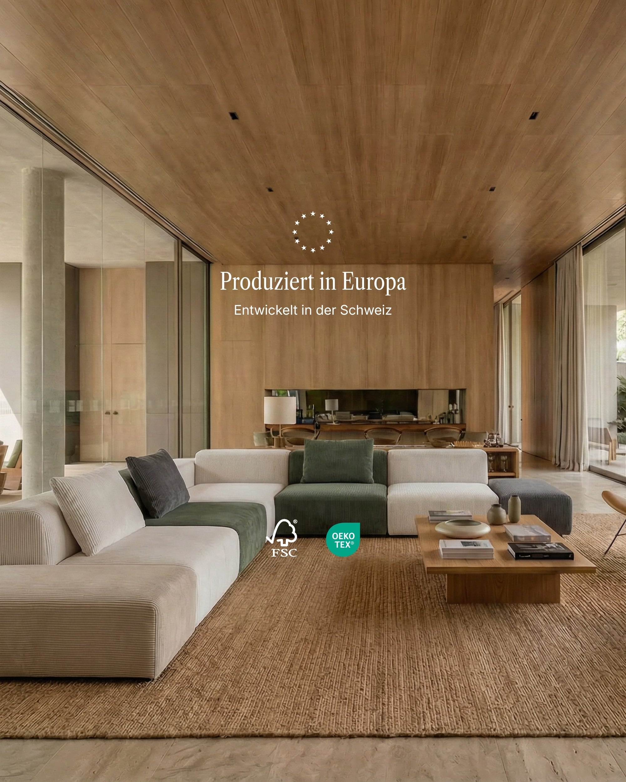 Modular sofa Nina U-shape / living room suite with sleeping function