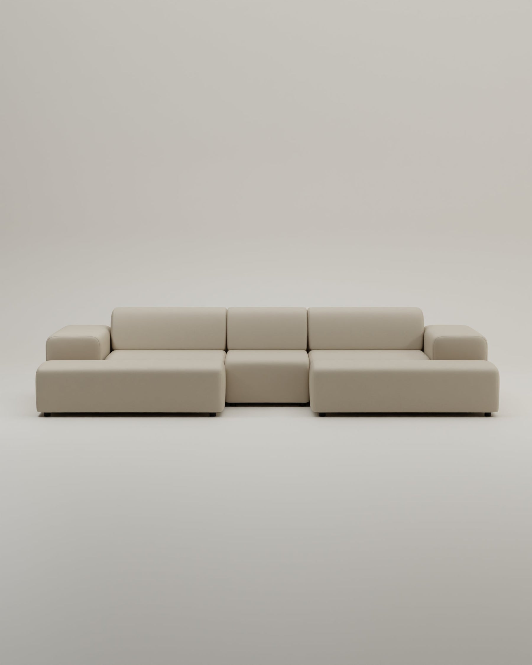 Modular sofa Nina U-shape / living room suite with sleeping function