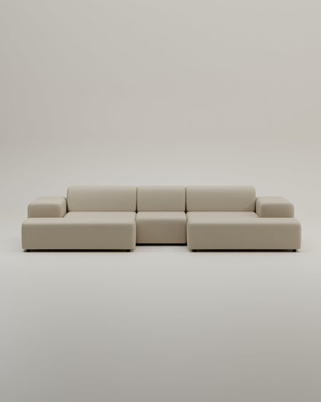 Modular sofa Nina U-shape / living room suite with sleeping function