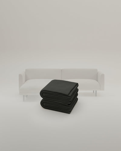 Anthrazit-Cord / Metallfüsse 18cm