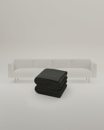 Anthrazit-Cord / Metal feet 18cm