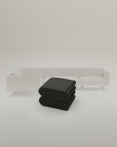 Anthrazit-Cord / Metal feet 18cm