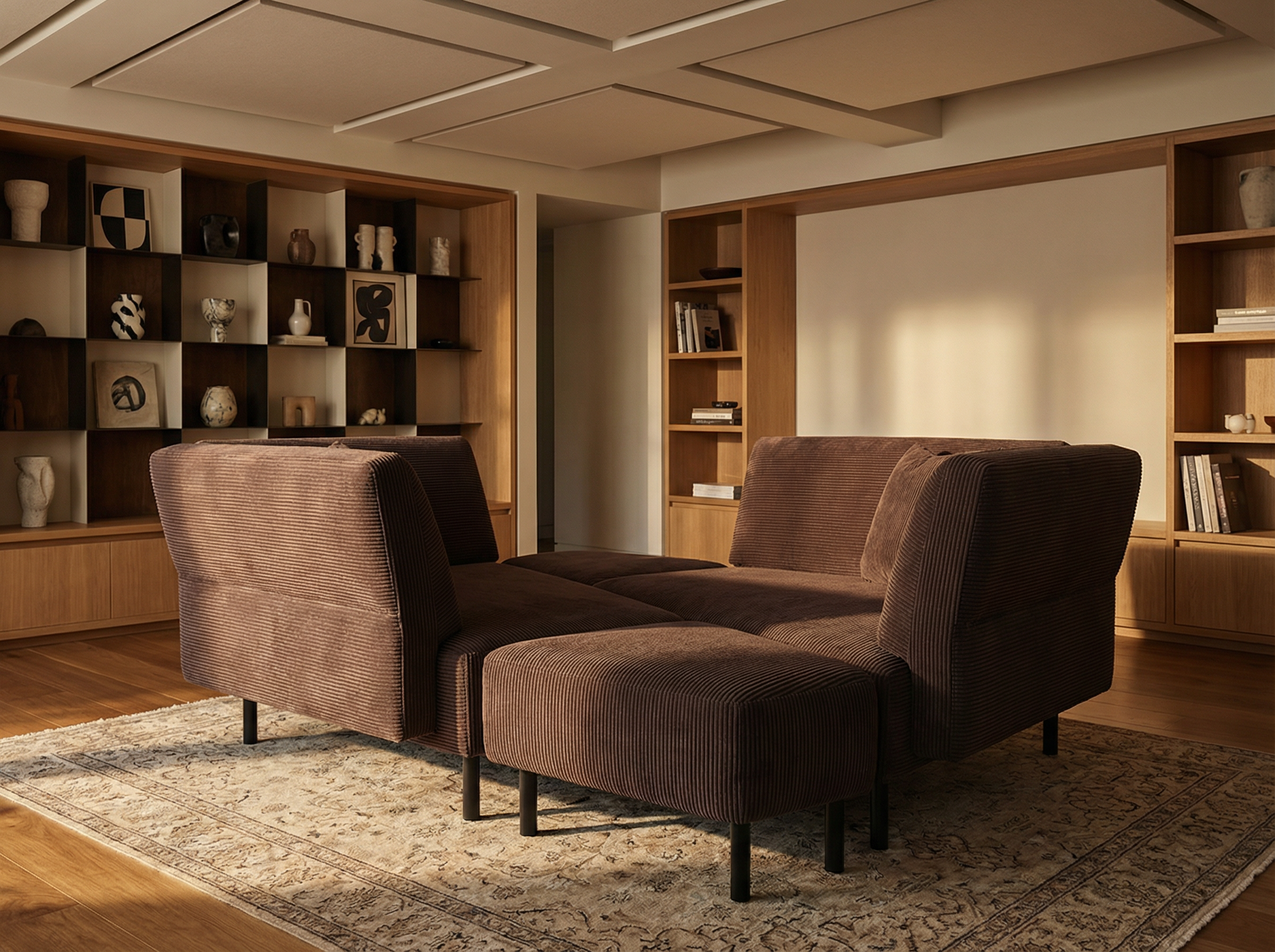Outlet - Modular sofa Mike with sleeping function