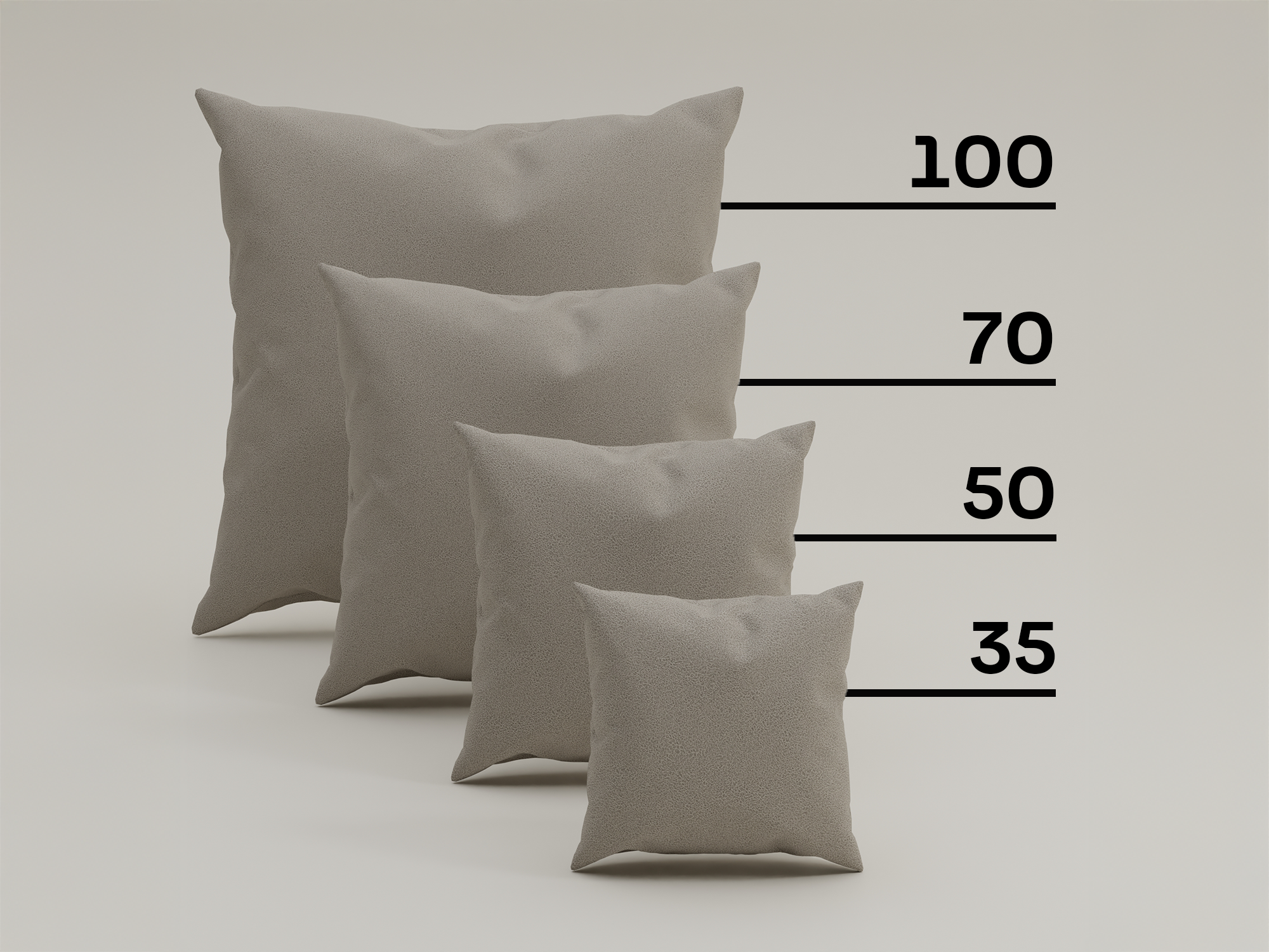 Fuego fabric-covered decorative cushion 