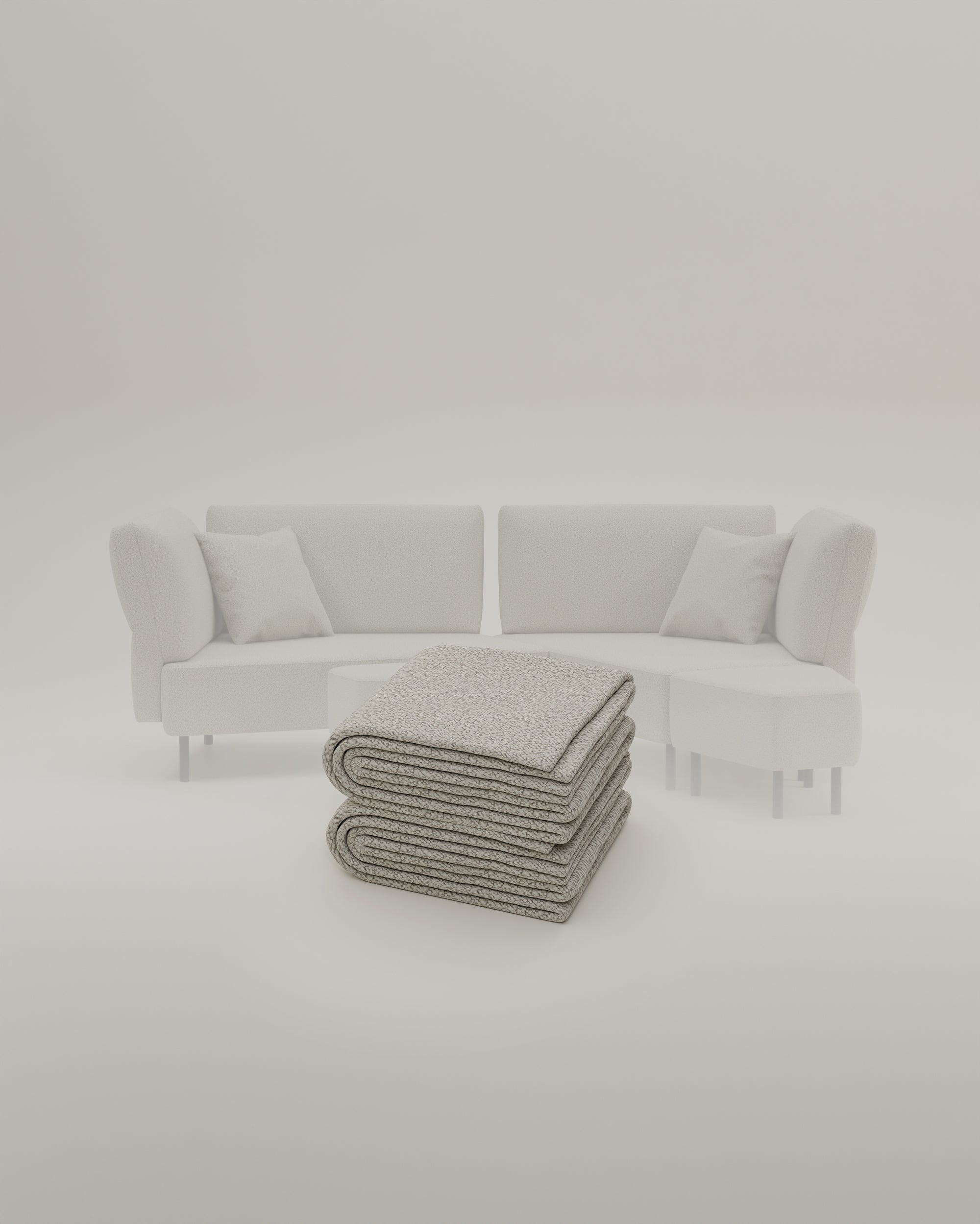 Stoffbezug Fuego Cappuccino - Modulares Sofa Mike - Individuell Joanna