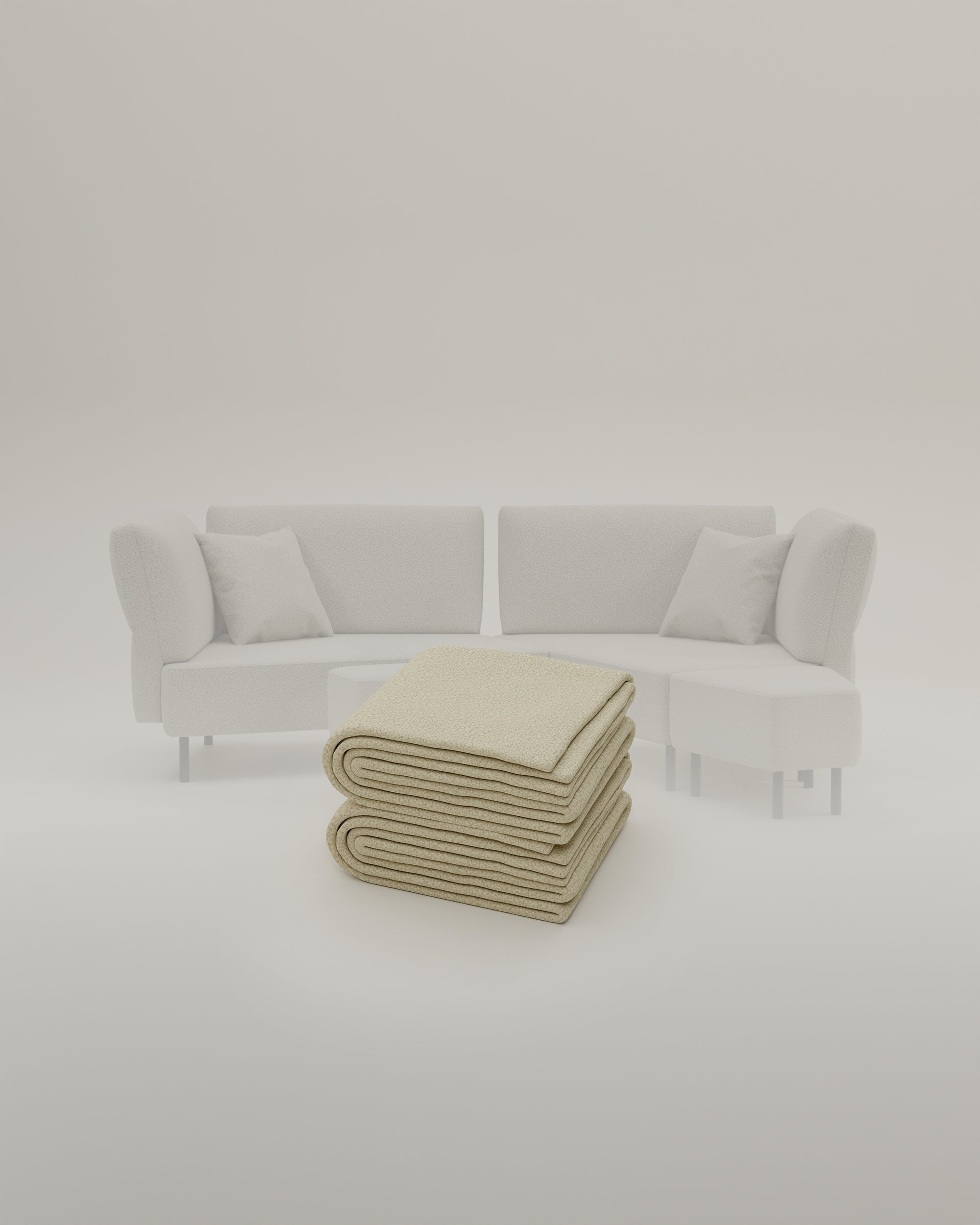 Stoffbezug Fuego Cappuccino - Modulares Sofa Mike - Individuell Joanna