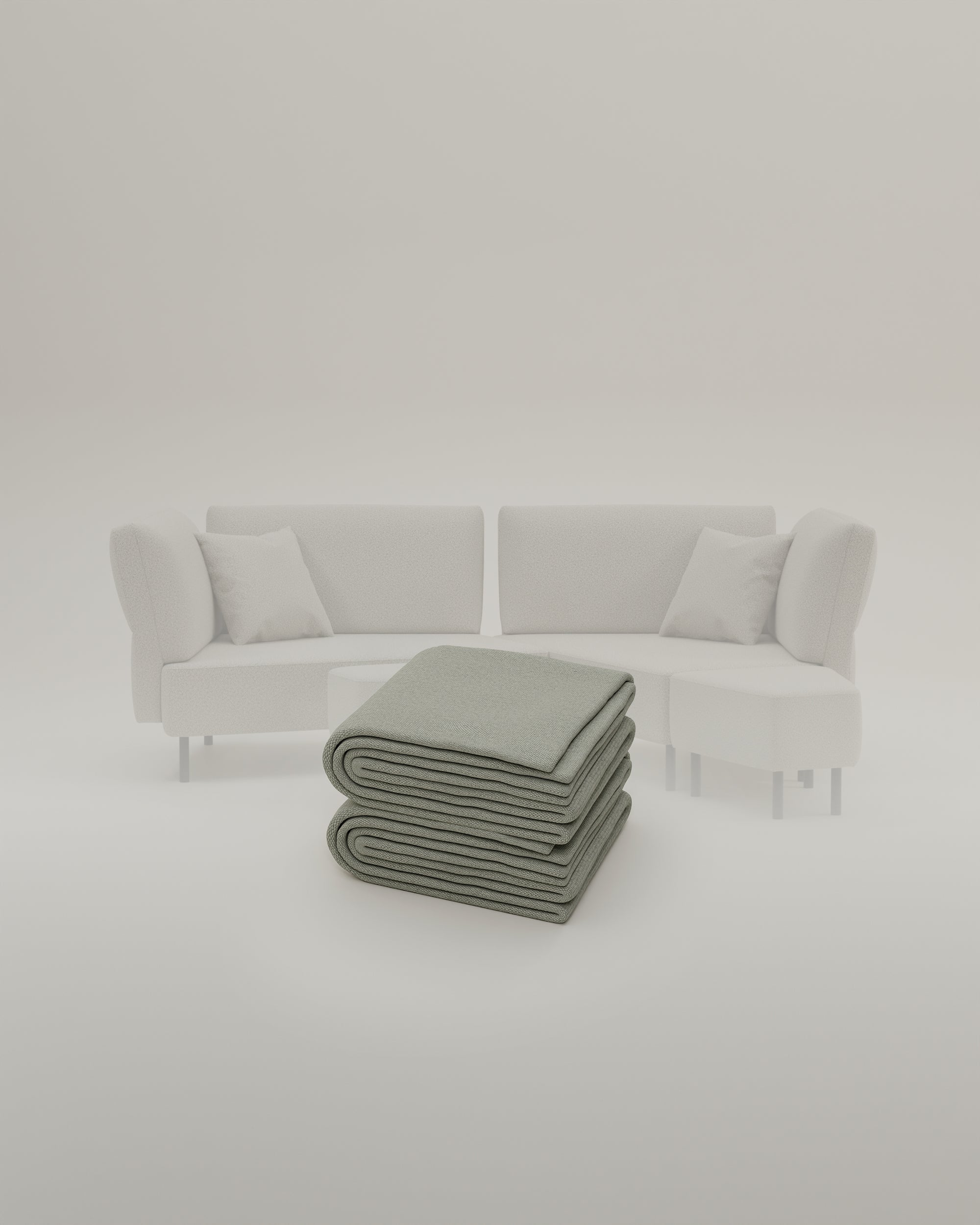 Stoffbezug Fuego Cappuccino - Modulares Sofa Mike - Individuell Joanna