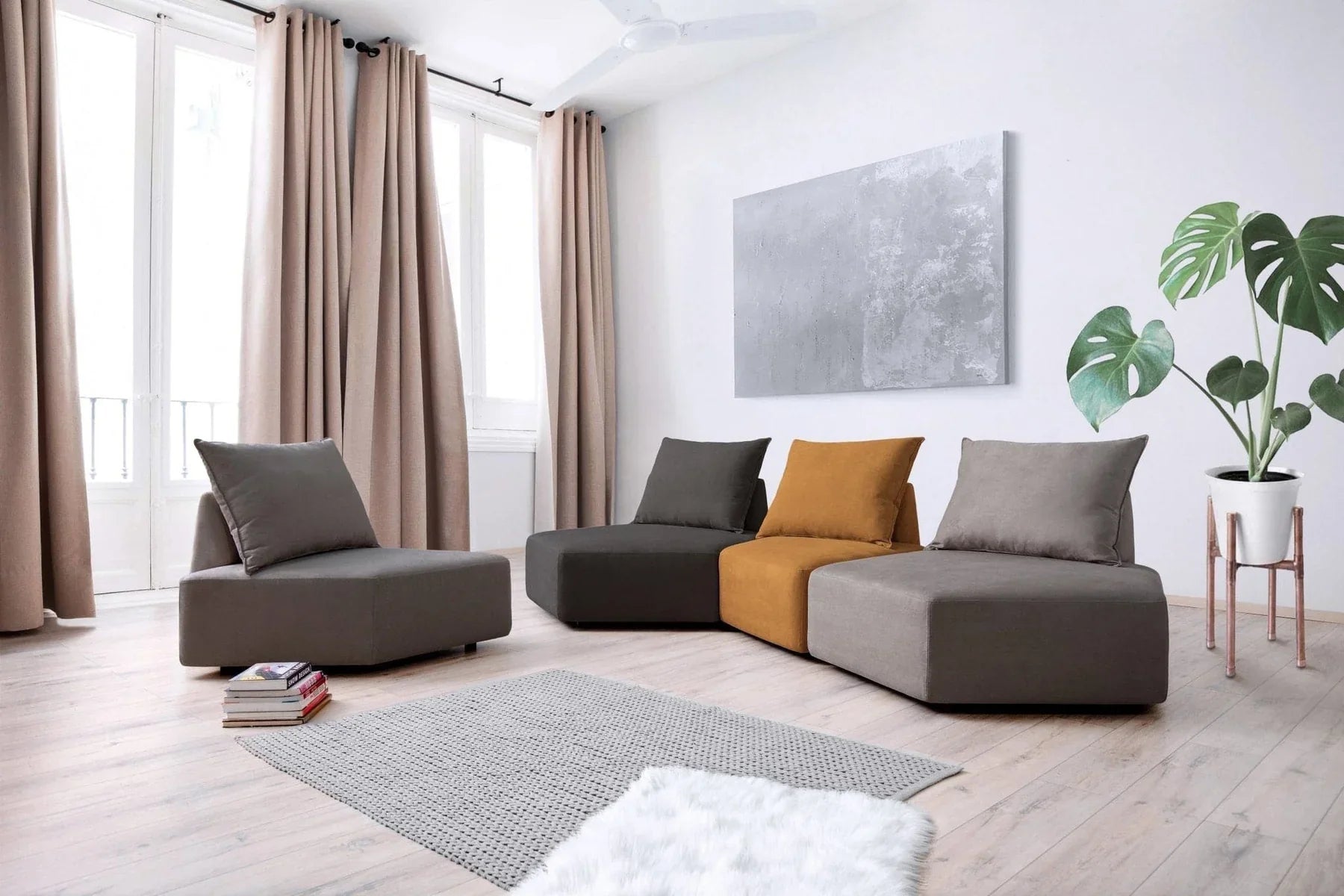Adventsgewinnspiel- Modulares Sofa Katrina mit Schlaffunktion