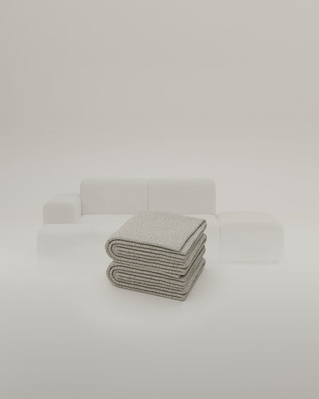 Fabric cover - Austrian modular corner sofa Nina 4-seater with sleep function
