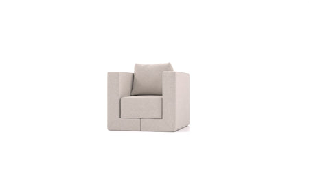 Modular sofa armchair Alex with sleeping function - Nova fabric 